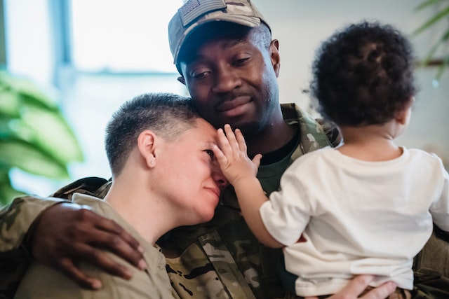 bonding with children for military parents