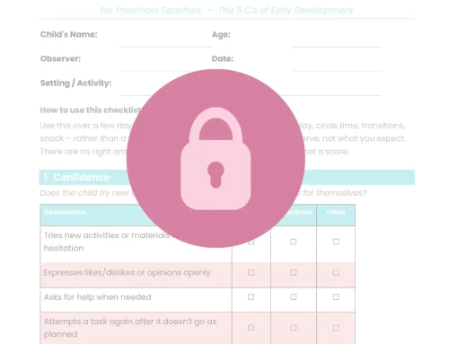 Free Download Ultimate Child Observation Checklist for Preschool Teachers